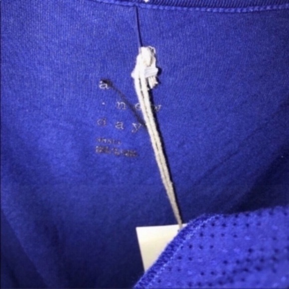 NWT A New Day Blue Square Neck Blouse - Picture 5 of 6